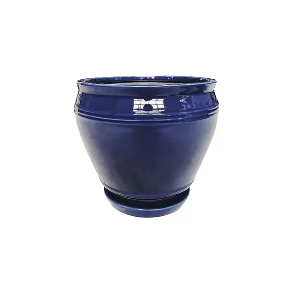 Southern Patio 8" Collins Planter Blue Finish