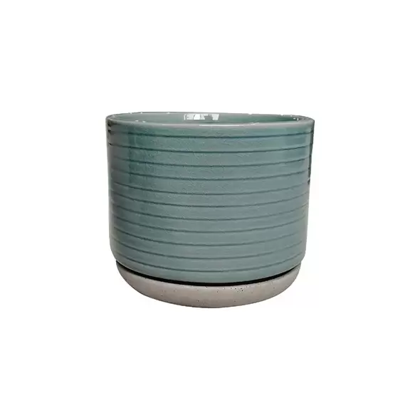 Southern Patio 8" Vado Planter Sea Blue Finish
