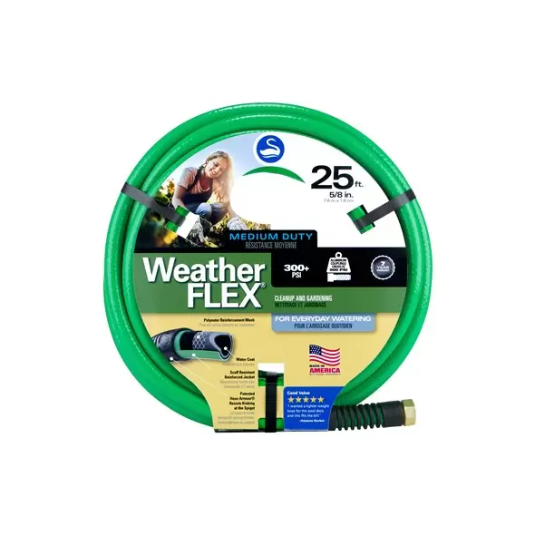 Swan 5/8"x25' WeatherFlex Medium Duty Hose