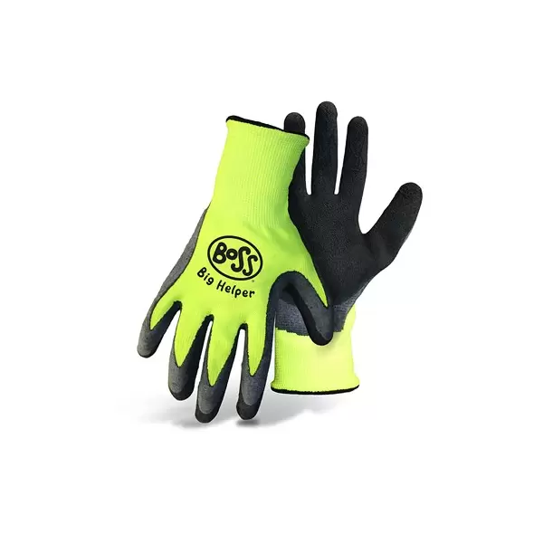 BOSS Kids HiVis Poly Knit Latex Palm