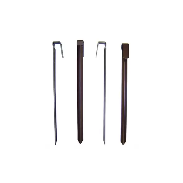 Valley View 1" x 4" Poly Board Metal Stake Brown