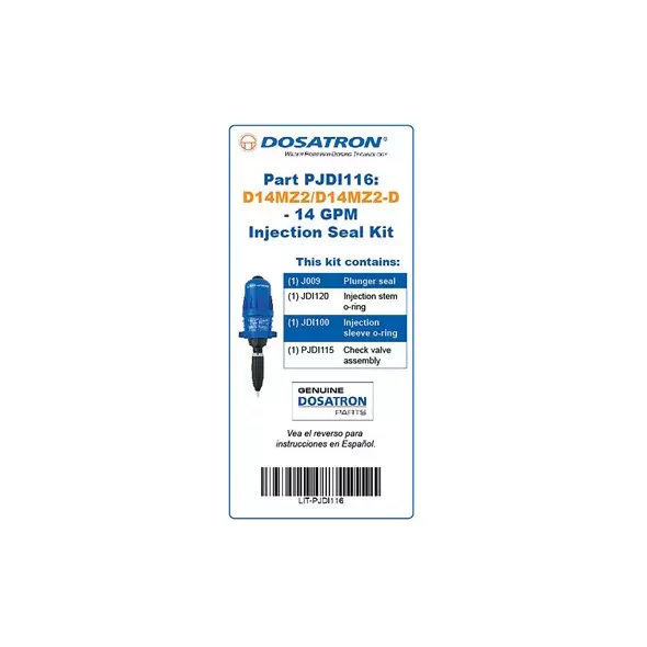 DOSATRON PJDI116MINI-H MAINTENANCE KIT FOR 14GPM
