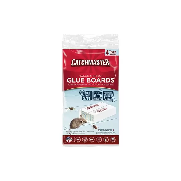 Catchmaster 4pk Baited Mouse Glueboard