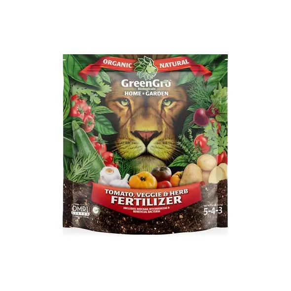 GreenGro Biologicals 10lb Home & Garden Tomato, Veggie & Herb Fertilizer