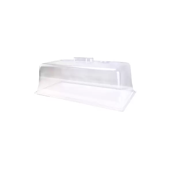 LND 7" Clear Dome with 2 Vents that Open and Close 40/CS