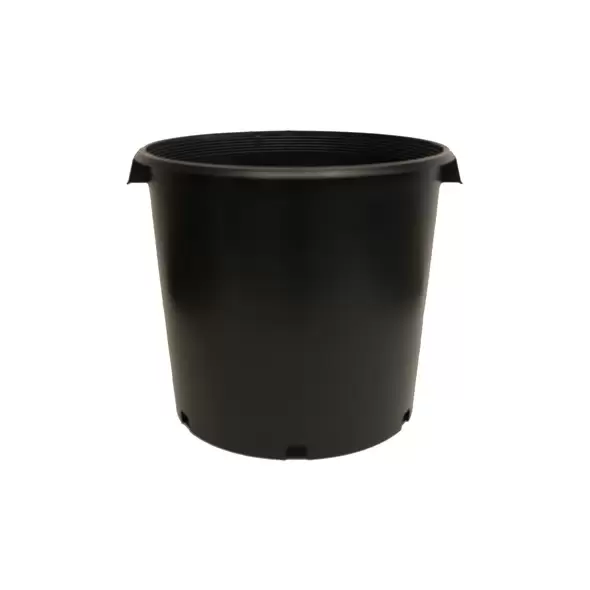 NS PC-10 WITH HANDLES, INJECTION MOLD, TRADE SIZE 10 GALLON, 10.27 GALLON, BLACK 27/CS 18CS/TOWER (15-1/4"X14-1/2"), 10Gallon