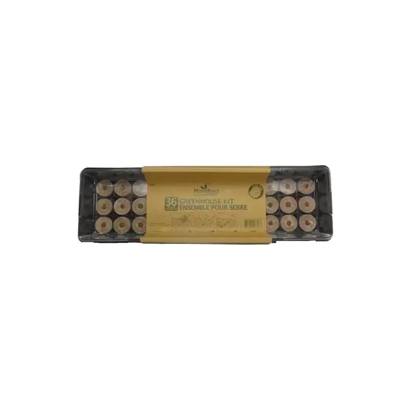 PlantBest 36 35mm Coconut Coir Pellet Greenhouse Kit