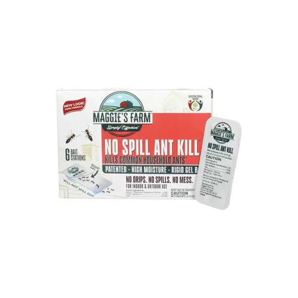 Maggie's Farm 6pk Simply Effective No Spill Ant Kill Bait Station