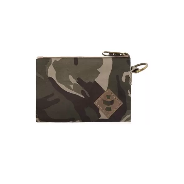 Revelry Mini Broker Small Zippered Money Bag Camo Brown