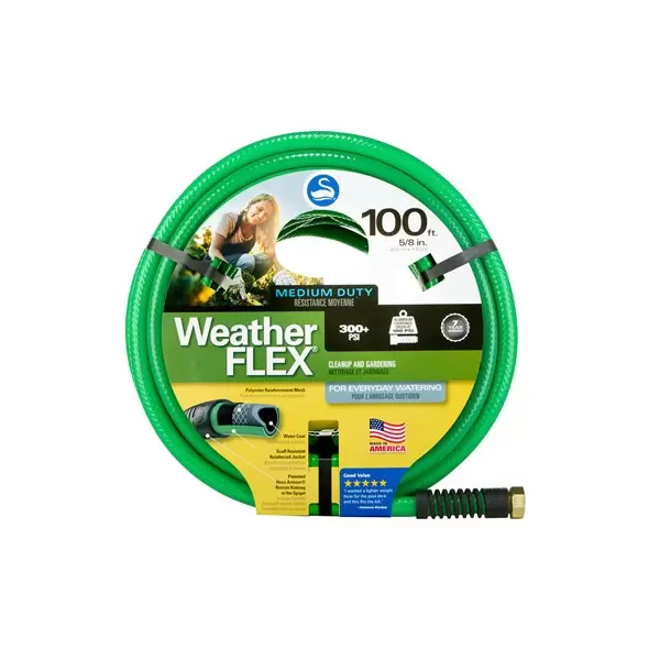 Swan 5/8"x100' WeatherFlex Medium Duty Hose