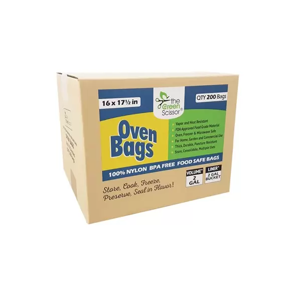 Green Scissor 16"x 17.5" Oven Bags - 200/Box