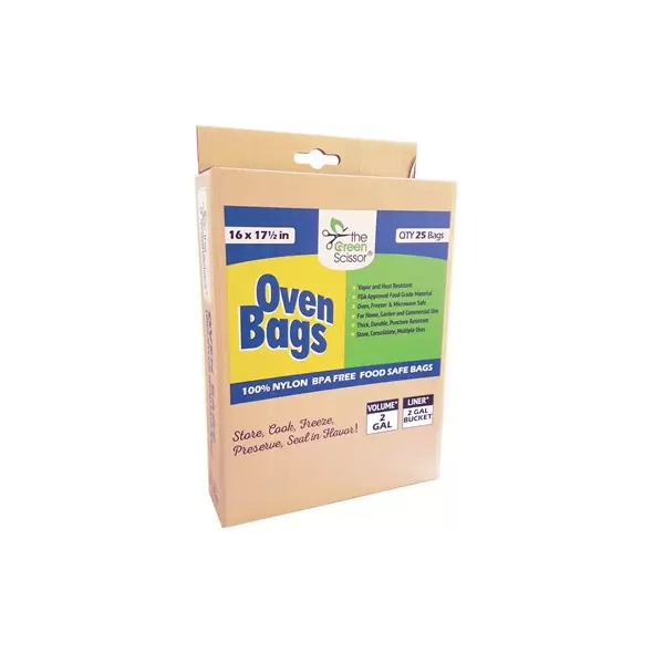Green Scissor 16"x17.5" Oven Bags - 25/Pack