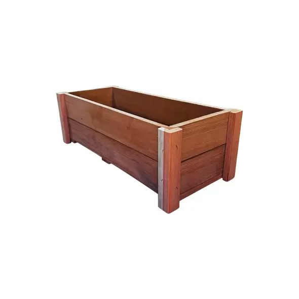 A&G 8"x10"x24" Redwood Formal Planter
