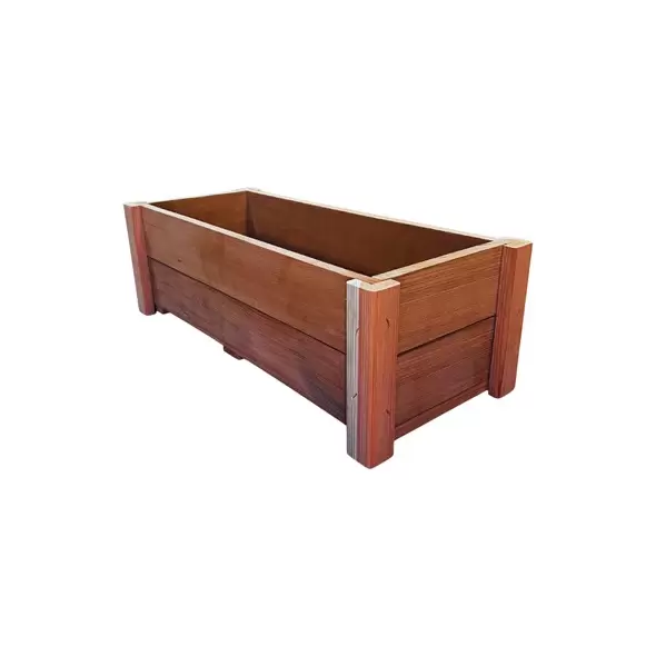 A&G 8"x10"x36" Redwood Formal Planter