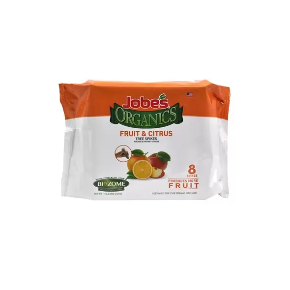Jobes 8pk Organic Fruit & Citrus Spikes
