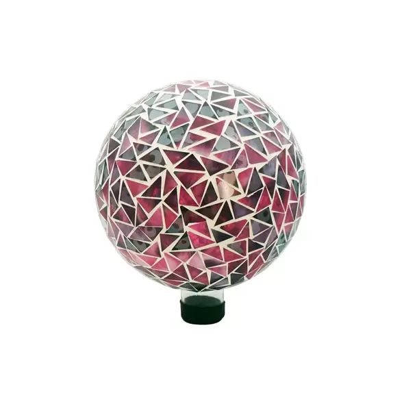 Gardener Select 10" Mosaic Purple Glass Garden Globe