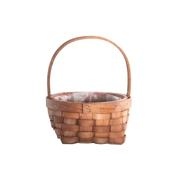 Gardener Select 4"x2.5" Wood Flower Basket Planter 32/CS