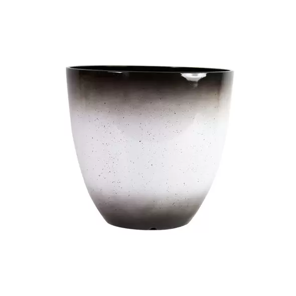Gardener Select 12" Egg Planter Gradient Brown to White with Brown Specs 12"x12"x11.2" 6/CS