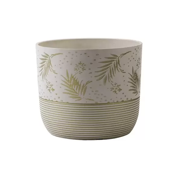 Gardener Select 11.8"x9.8" Mixed Stone White Planter