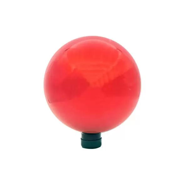 Gardener Select 10" Metallic Red Glass Garden Globe