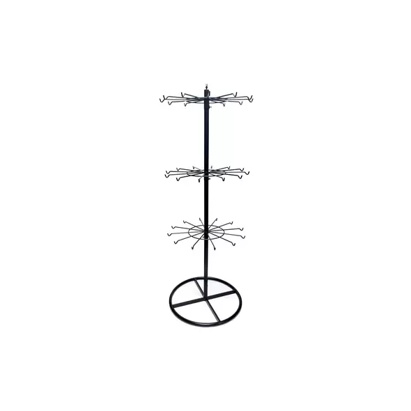 Gardener Select Spinner Display Black Metal 23"x61" 36 Hooks