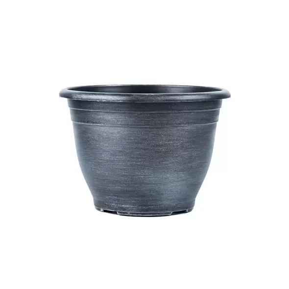 Grower Select 10.00 Tara Pot Silver Wash 6.5 Liter 1.72gal 48/CS - 10.83in OD x 7.68in H LF1102