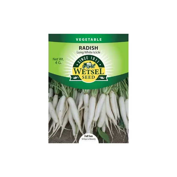 Radish, Long White Icicle - 4 grams