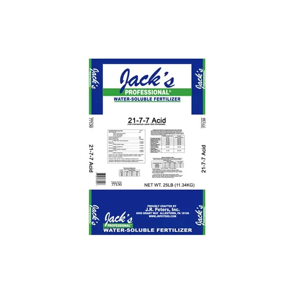 Jacks Prof Acid 21-7-7 25Lb (80/Pl)