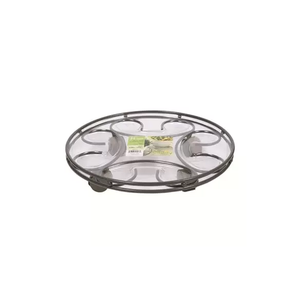 Plastec 14" Saucer Caddy Deluxe Slate