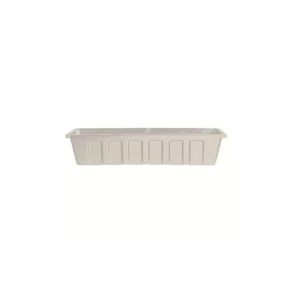 Novelty 18" Polypro Flower Box Planter White