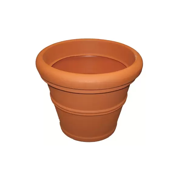 Tusco 20" Rolled Rim Planter Terra Cotta