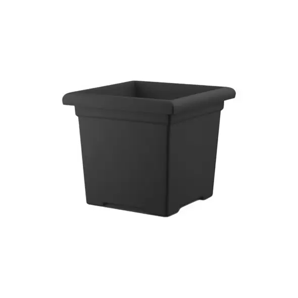 HC 15" Square Accent Planter Black