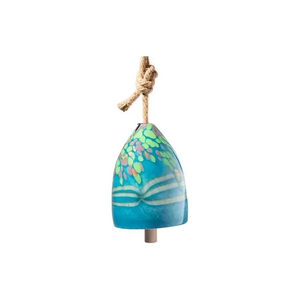 APM Bell Wind Chime Teal Ribbon