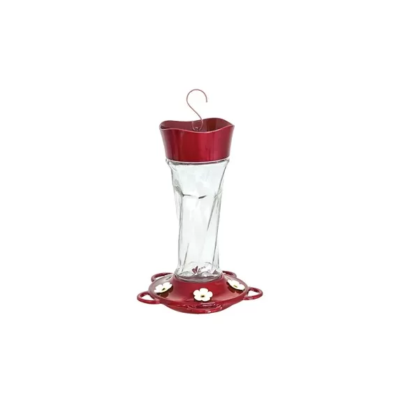 Classic 11oz Twist Glass Hummingbird Feeder 5 Ports