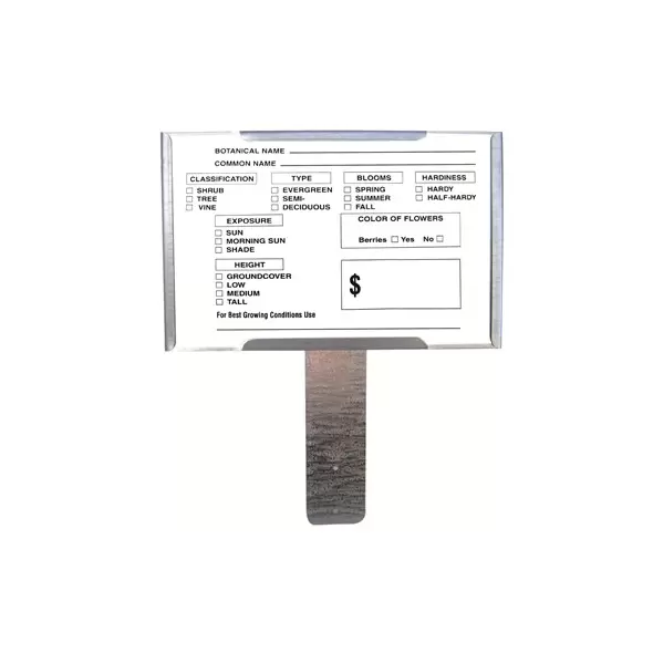 Colmet 7"x5" Plant Info Card 25pk
