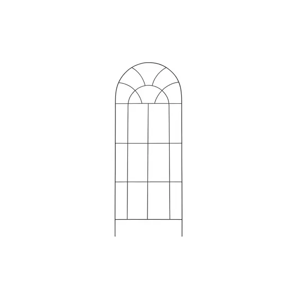 Deer Park 48" x 18" Arch Trellis Black