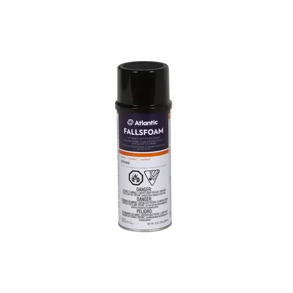 Atlantic DIY Black Waterfall Foam With Applicator Straw 12oz Black