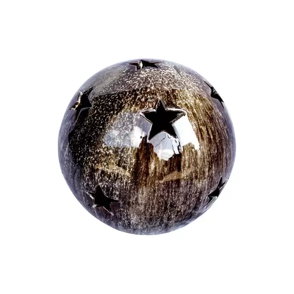 MCarr 10" Sphere W/Stars Falling Brown