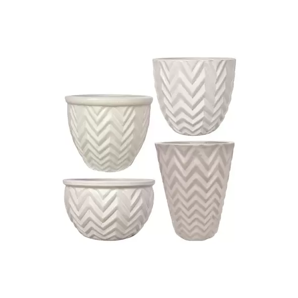 MCarr 26pc Chevron Planter Pallet White