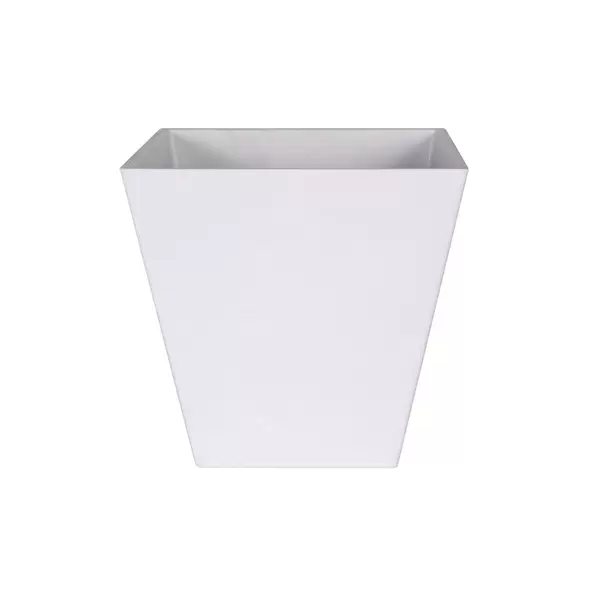 Artstone Ella 12" Square Planter White