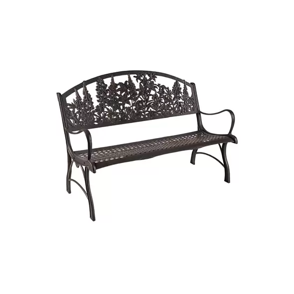Painted Sky Bench Wildflower Iron