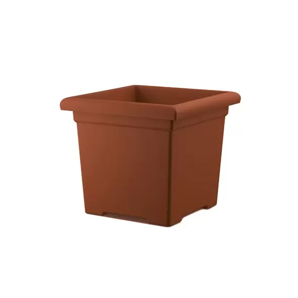 HC 15.5" Accent Square Planter Clay Akro Mils