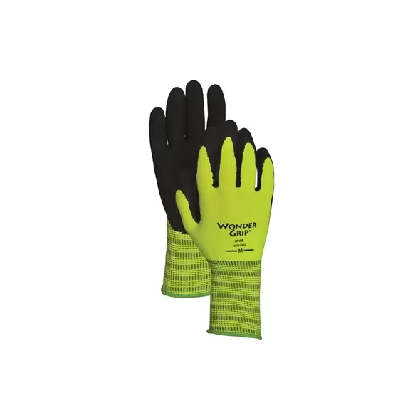 Wonder Grip Rubber Palm Glove XXL Hi Vis Green