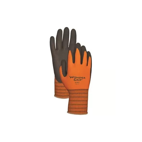 Wonder Grip Glove Nitrile Palm XXL Hi Vis Orange