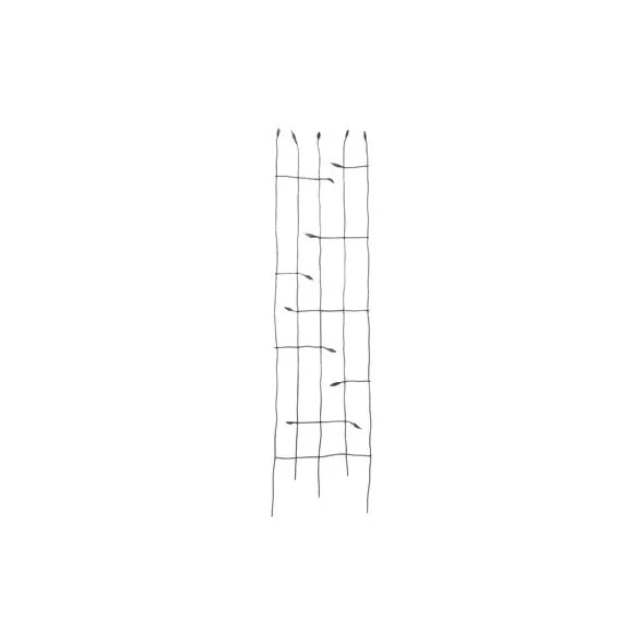 Panacea 72" Black Forged Twig Trellis With Leaves