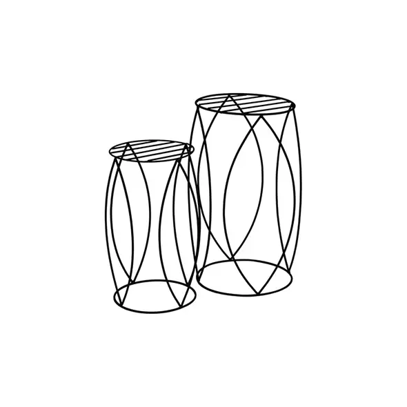 AGW UrbanGarden Round Table Matte Black