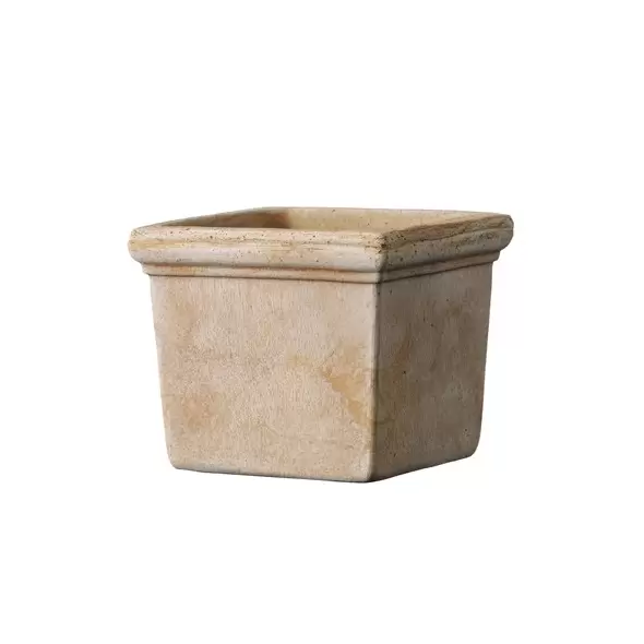 Deroma 4.3" Siena Mini Square Pot Galestro Case Pack