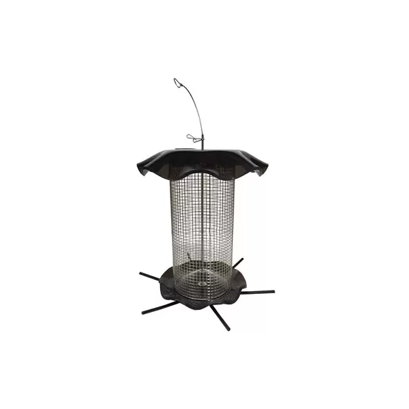 Friends of Flight 11" 3qt Seed Acrylic Feeder Smokey