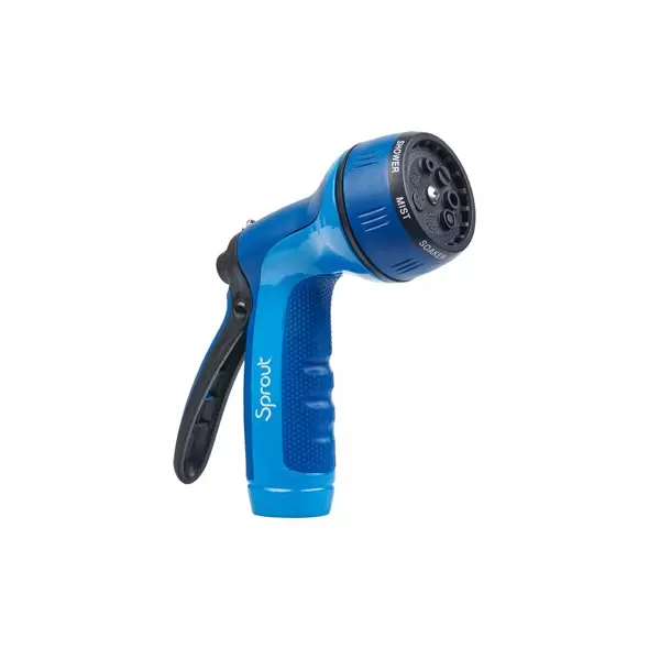 Melnor Sprout Metal Nozzle Rear Trigger Blueberry 7 Pattern