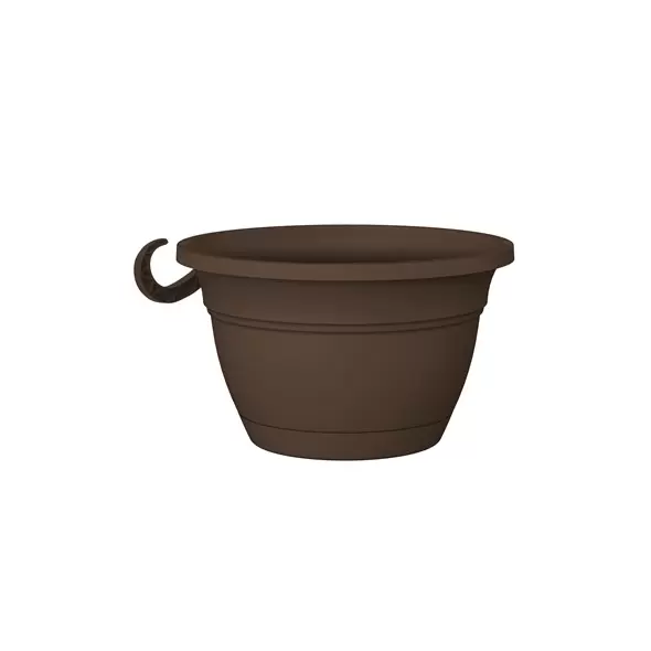 HC 12" Eclipse Round Hanging Basket Chocolate